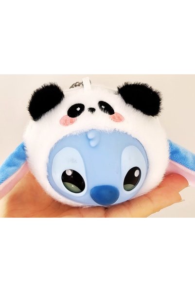 Stitch White Black Color Eared Coin Purse Keychain – Figured Plush a Plus Quality