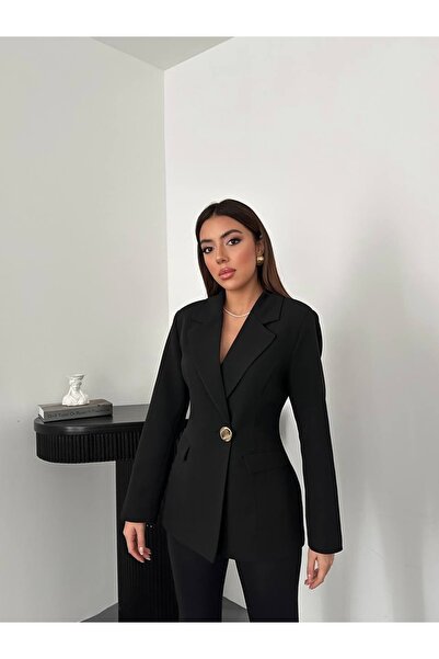 essenzaclothing Belden Oturtmalı Blazer Ceket
