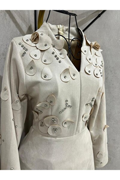 MYGROUP Beige suede dress