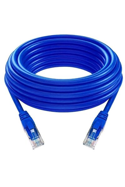 Generic كابل شبكة إنترنت سلكي عالي الجودة بطول 15 مترًا من الفئة 6