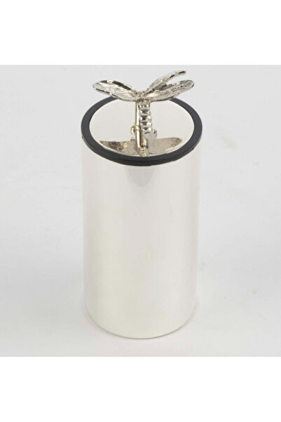 esdekor Silver Dragonfly Detailed Toothpick Holder 10cm Boutique Kitchen