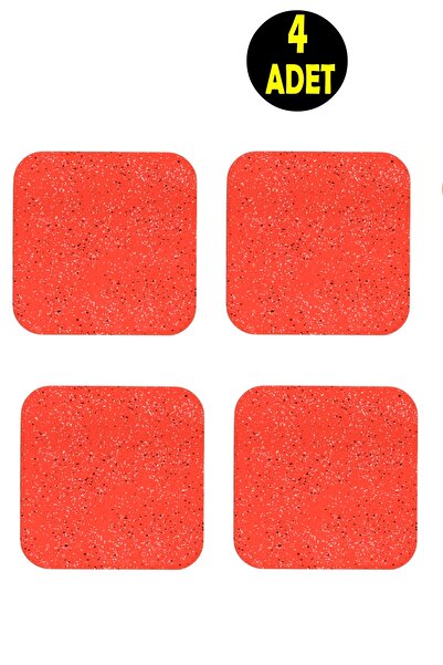 usin 4Pcs Red Color Sand Pattern Wooden Turkish Coffee Cup Tea Mug Home Office Coaster Underpad