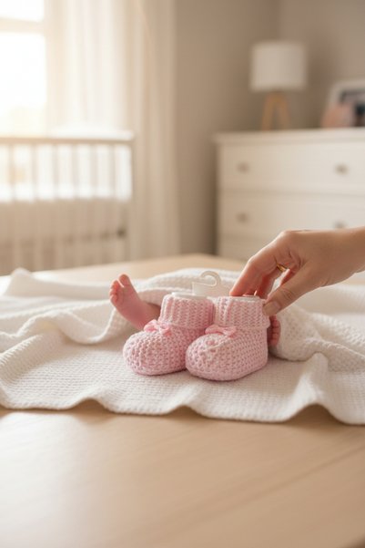 balbeybi Knitted Knitwear Newborn Baby Booties 0–6 Months Unisex |   Soft Booties Without Pompoms
