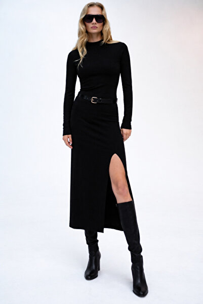 AYZEY Side Slit Knitwear Dress