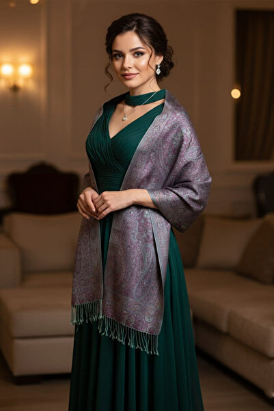 Pure Silk Atelier %100 Saf İpek Çift Taraflı Şal & Fular - Premium Koleksiyon...
