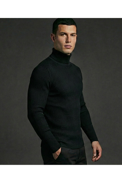 SR Tekstil Men's Knitwear Turtleneck Turtleneck Sweater