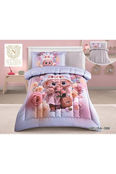 NAJMA Children's bedspread with a beautiful graphic design, made of luxurious microfiber, cool and elegant, quilt size 170*230