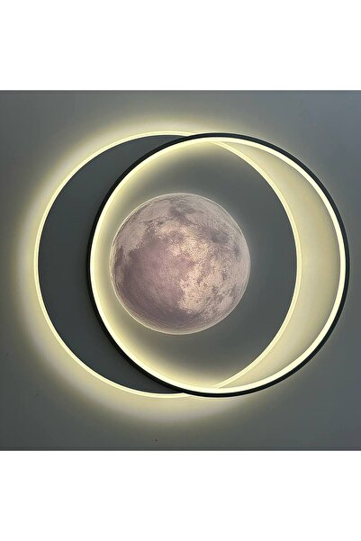 ışıksan aydınlatma AY TUTULMASI 60 x 50 cm LED Tavan Lambası 3 Renk Modu (BEY...