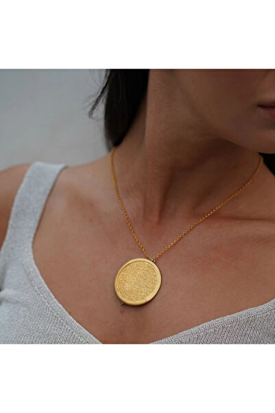 NİSERAJEWELLERY Madalyon Altın Kolye