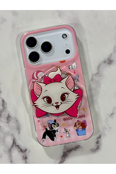 HYPERSOFT Iphone 17 Pro Max (6.9 inç) Uyumlu Stant Olabilen Popsocketli Desen...