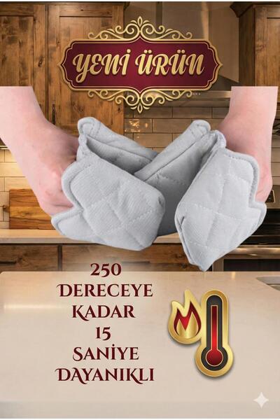 karanihome Isı Yalıtımlı Isı Geçirmeyen Kumaş Fırın Tutacağı Crab Tencere Tep...