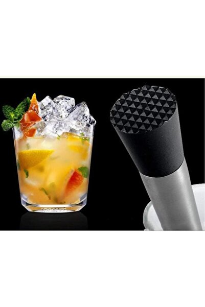 Nirnisa 20x3 cm Meyve Ezici Tokmak Barmen Şeker Buz Limon Nane Ezici Kokteyl ...