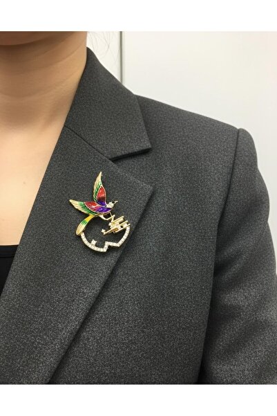 Defne ANKA KUŞU METAL BROŞ