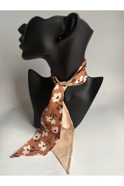 BHR AKSESUAR وشاح رفيع منقوش، شريط (6×85 سم)