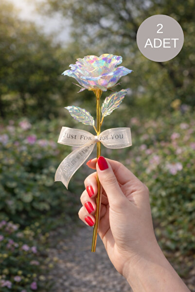 Miu 2 Adet Sonsuzluk Gülü Sevgililer Günü - Anneler Günü Hediyesi- Solmayan Gül