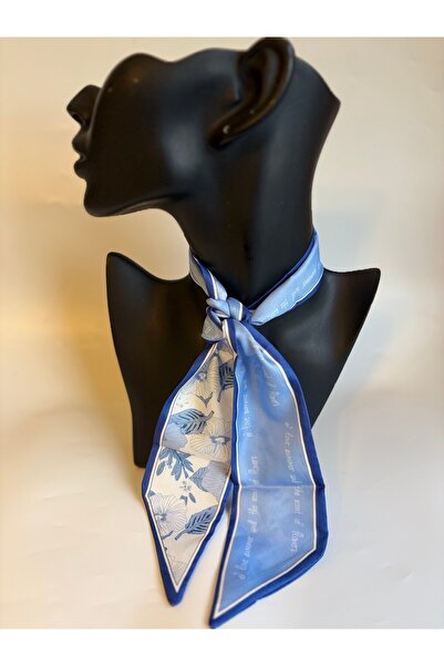 BHR AKSESUAR Patterned Thin Scarf, Ribbon (6X85 cm)