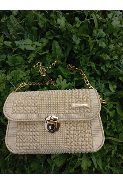 Enlis Collection Kadın Astarlı Kanvas - Zincir Askılı Omuz ve Çapraz Çanta Gü...