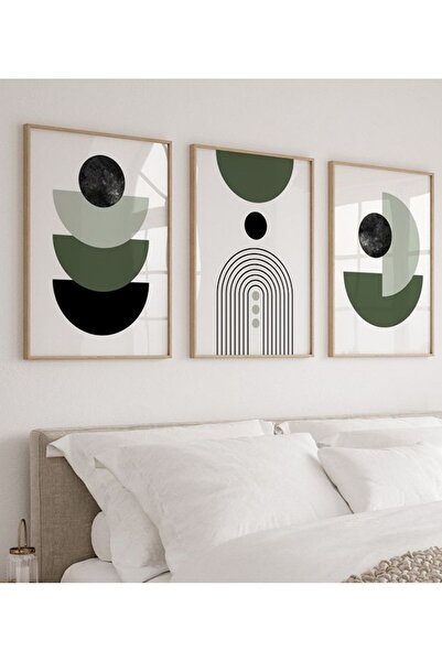 VOBA STORE Voba Minimal Frame Appearance 3 Piece Mdf Printed Painting Set/Wal...