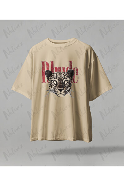 Nelqiz Printed High Quality Compact Unisex Oversized Crew Neck T-Shirt