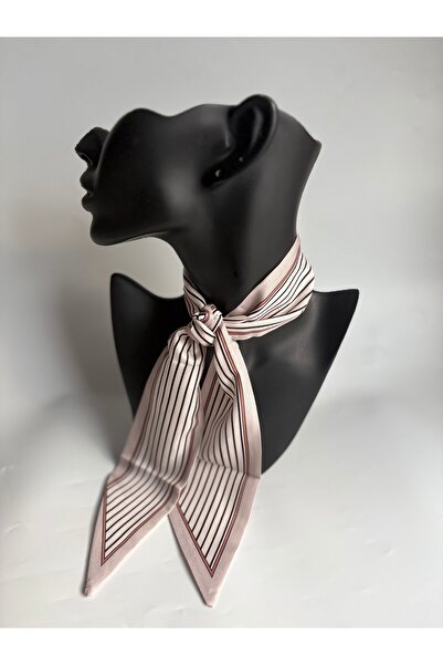 BHR AKSESUAR Patterned Thin Scarf, Ribbon (6X85 cm)