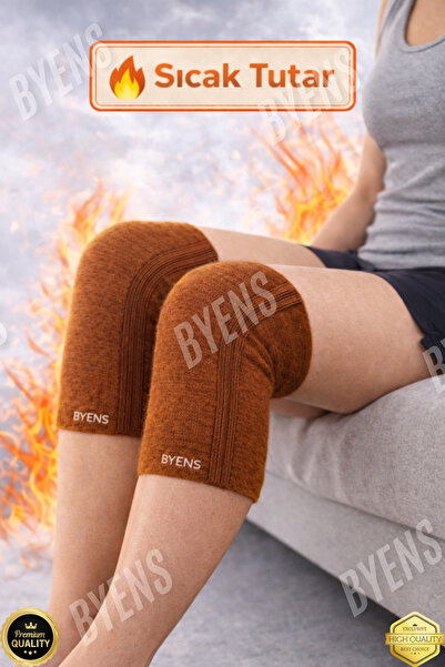 BYENS Wool Knee Pads Thermal Woolen Medical Motorcycle Thermo Women Men Woolen Winter Camel Wool Fleece Color