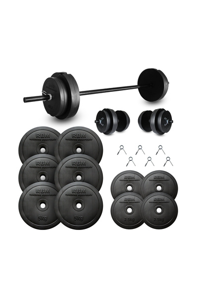 Dambıl Premium 45 Kg Halter Seti, Seti Ve Ağırlık Fitness Seti (Orijinal Hamm...