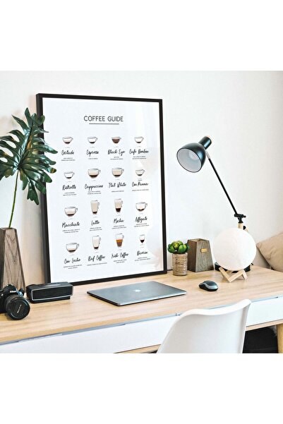 BabelHome COFFE MODERN ÇERÇEVELİ TABLO - ÇERÇEVELİ POSTER - TABLO 3'LÜ SET 30...