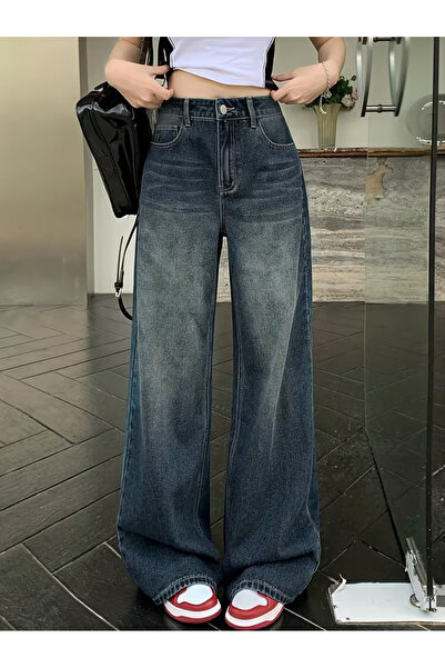 8line Green Tint Wash Baggy Denim