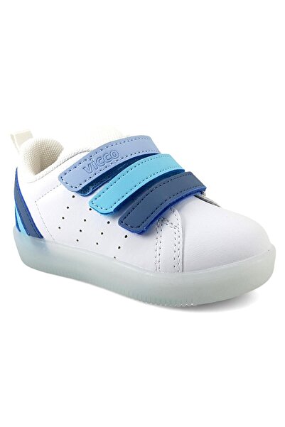 Vicco Sun Children's Lighted Sports Shoes White Blue