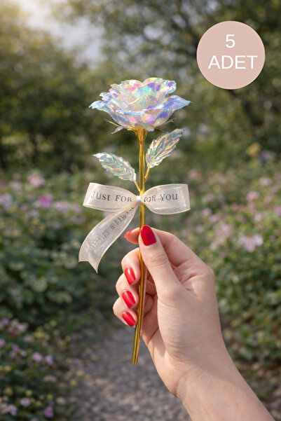 Miu 5 Adet Sonsuzluk Gülü Sevgililer Günü - Anneler Günü Hediyesi- Solmayan Gül