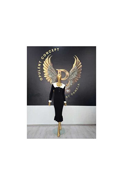 OEM SIENNA BLACK KNIT DRESS - BLACK, ONE SIZE