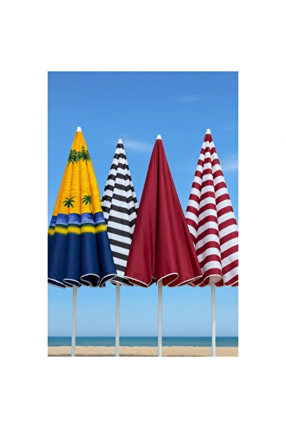 Epilons Плажен чадър 240 см голям размер