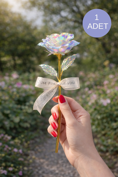 Miu 1 Adet Sonsuzluk Gülü Sevgililer Günü - Anneler Günü Hediyesi- Solmayan Gül