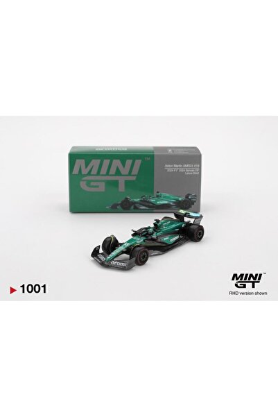 mini gt 1001 Aston Martin AMR24 #18 Lance Stroll 2024 F1 2024 Bahrain GP 1/64...