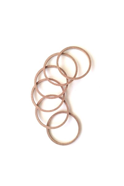 hazer case 3 قطع من حلقات MDF مقاس 16 سم بدون براغي، حلقة مكرامية لالتقاط الأ...