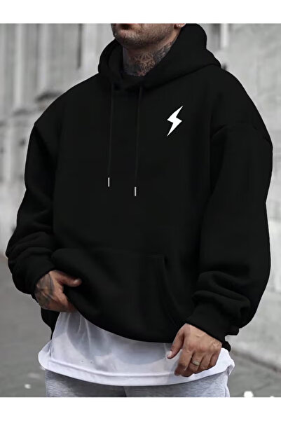 Sweet Cotton سويت شيرت للجنسين للنساء والرجال قصة فضفاضة عمودي مطبوع بغطاء رأس