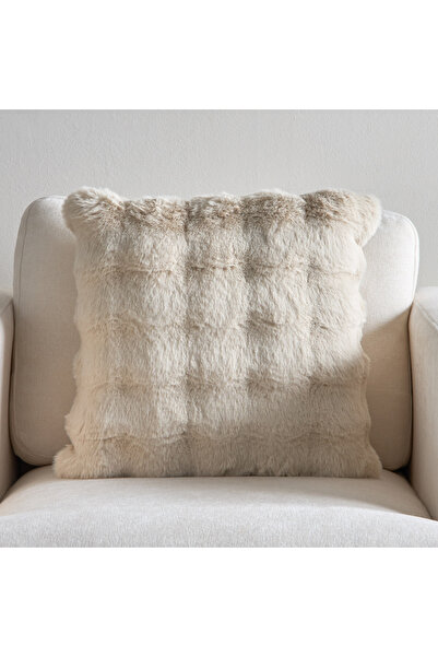 Home Box Ness 2-Side Brushed Bubble Faux Fur Filled Cushion - 50x50 cm