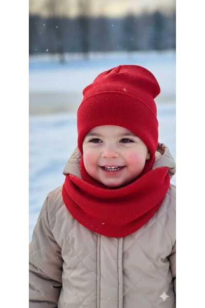 awix Unisex Çocuk Pamuklu Bere Boyunluk