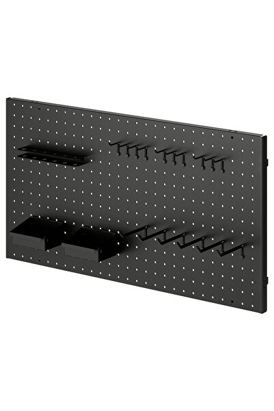 AZOZ MERCHLY 20 pieces pegboard set, black