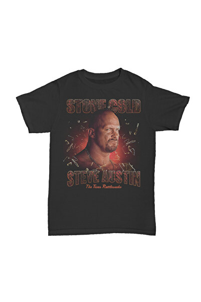 l'eivor Stone Cold Austin 3:16 Printed Cotton T-Shirt