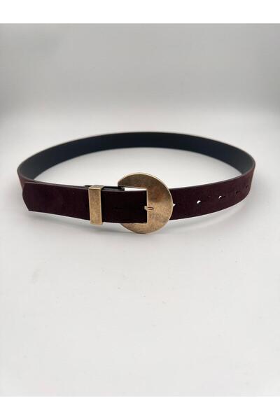 Mynoa Suede/Antique Buckle Women's Belt, Jacket Belt, Trouser Belt.