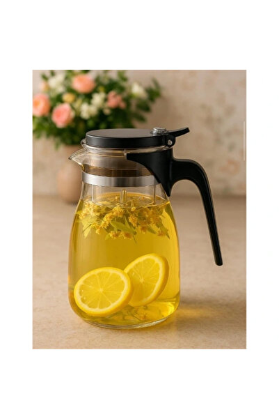 Epilons Decantor din sticlă de 900 ml cu strecurătoare