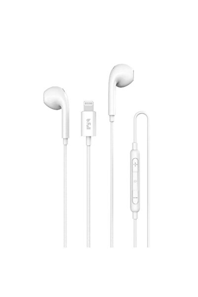 b Full bFull BF-301 MFi Lightning Wired Earphone for iPhone & iPad – Apple Certified with Built-in Microp