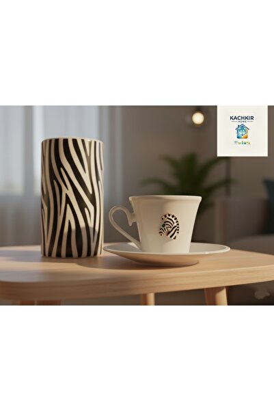 KACHKIRHOME Porselen Kahve Fincanı Latte ve Çay Fincanı Anneler günü Hediyesi...