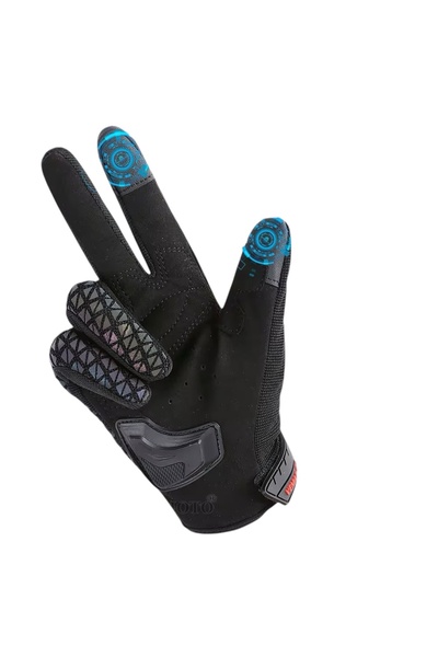 Moonrider Motosiklet eldiveni tam korumalı Reflektörlü Dokunmatik Uyumlu Unisex premium Motor Eldiveni MR-G4