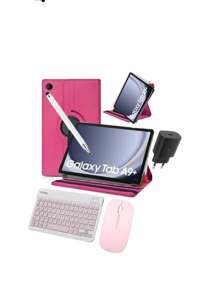 Samsung Galaxy Tab A9 Plus 6GB 128GB 11" Kılıf, Kalem, Cam, Klavye, Mouse, Ga...