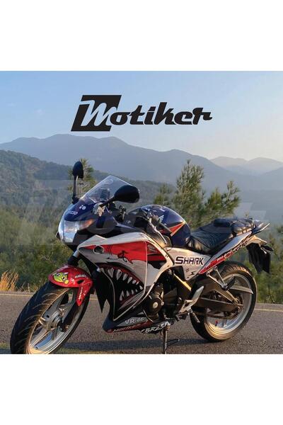 Motiker Honda CBR250R Shark (Köpek Balığı) Tasarımı Sticker Etiket modeli
