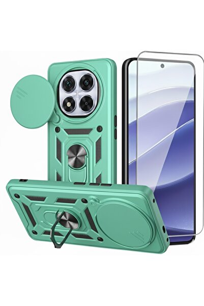 Kipgsm Redmi Note 14 Pro Plus 5G Uyumlu Ekran Koruyucu+Kılıf Sürgülü Yüzüklü ...