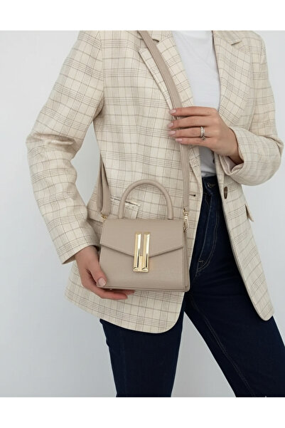 Çanta Trend Eftelya Model Light Mink Women's Young Bag with Hand and Cross Shoulder Straps