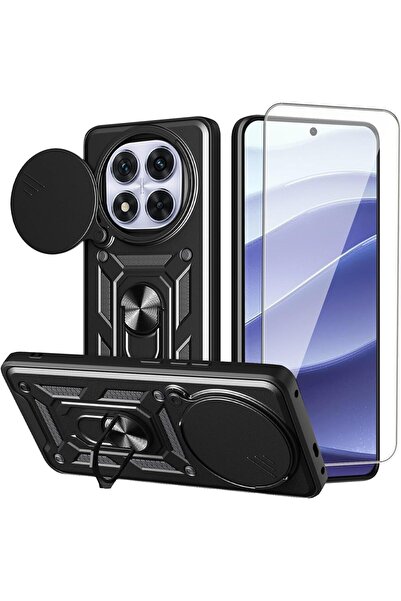 Kipgsm Redmi Note 14 Pro Plus 5G Uyumlu Ekran Koruyucu+Kılıf Sürgülü Yüzüklü ...